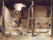Gustave Guillaumet Weavers at Bou-Saada oil painting on canvas